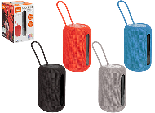 SOUND REPUBLIK WIRELESS CAPSULE SPEAKER c/led RGB – c/laccio – In box (xcm) 4ass…x24